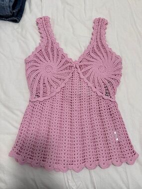 NWOT Aknvas Crochet Top